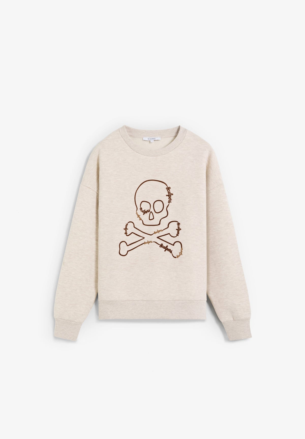 SUDADERA CALAVERA ESTAMPADA