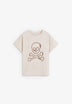 CAMISETA RELAXED CALAVERA ESTAMPADA