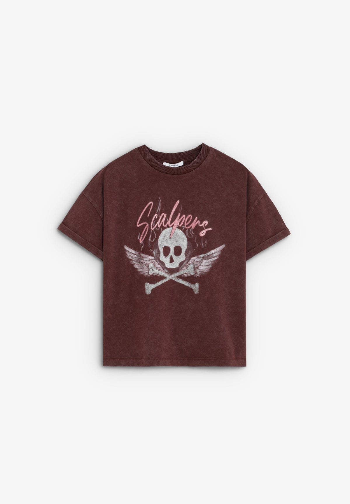 CAMISETA LAVADA ESTAMPADA