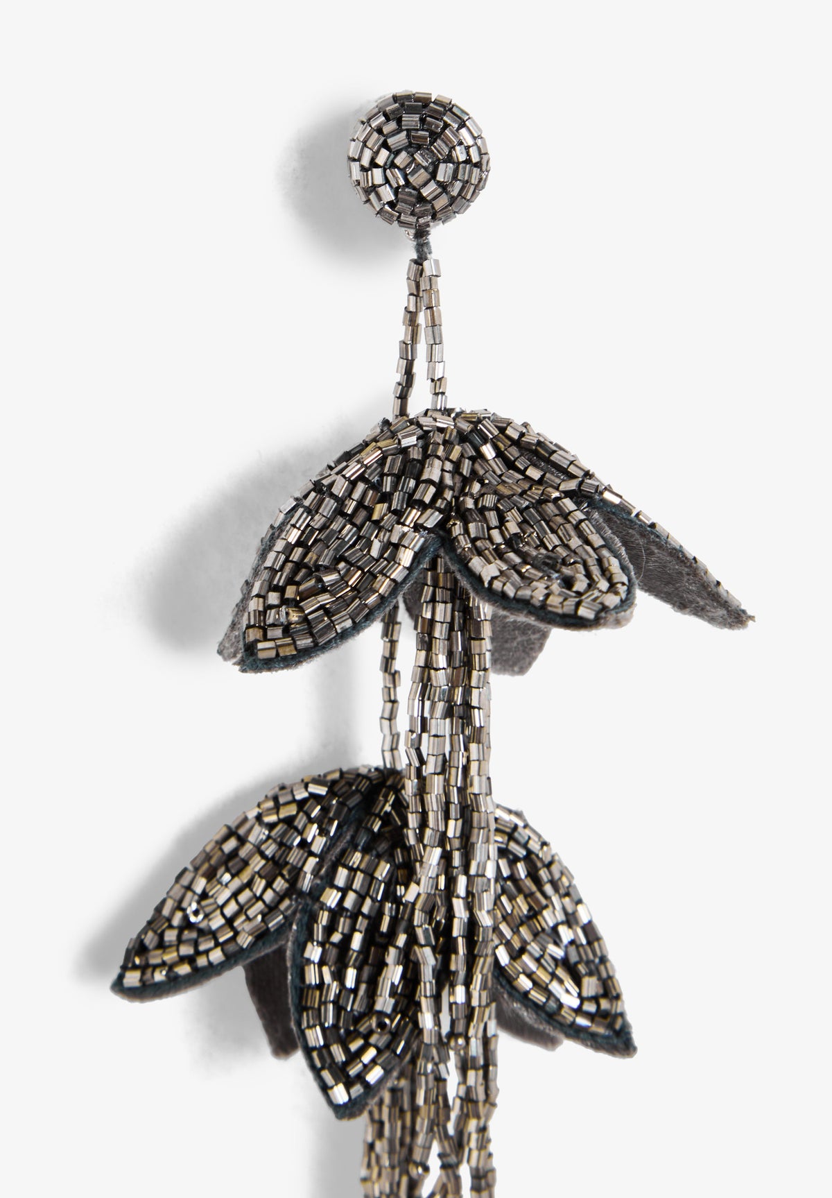 PENDIENTES FLORALES CUENTAS