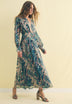 SCSASH V PRINT DRESS
