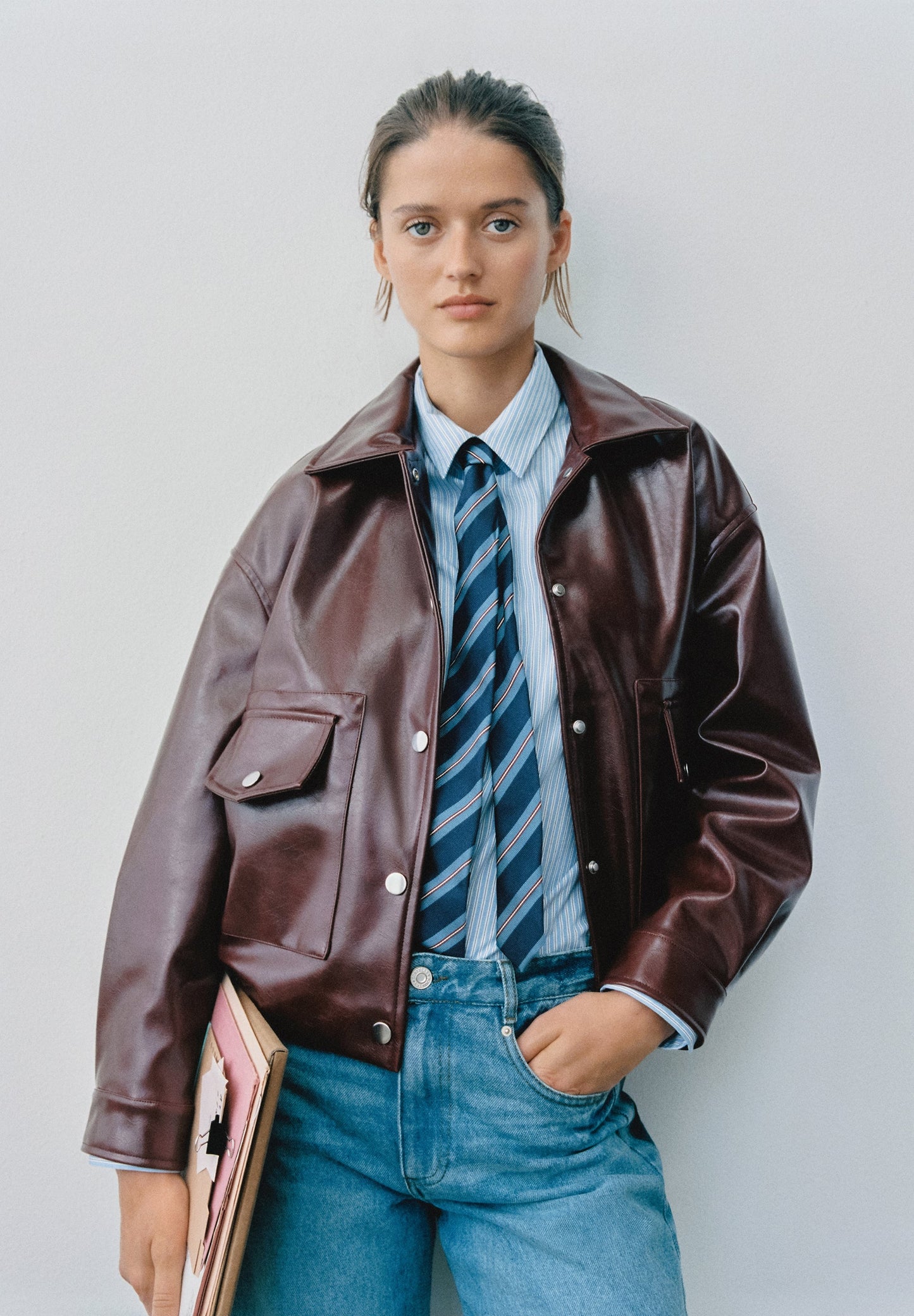 CHAQUETA BOMBER BOLSILLOS