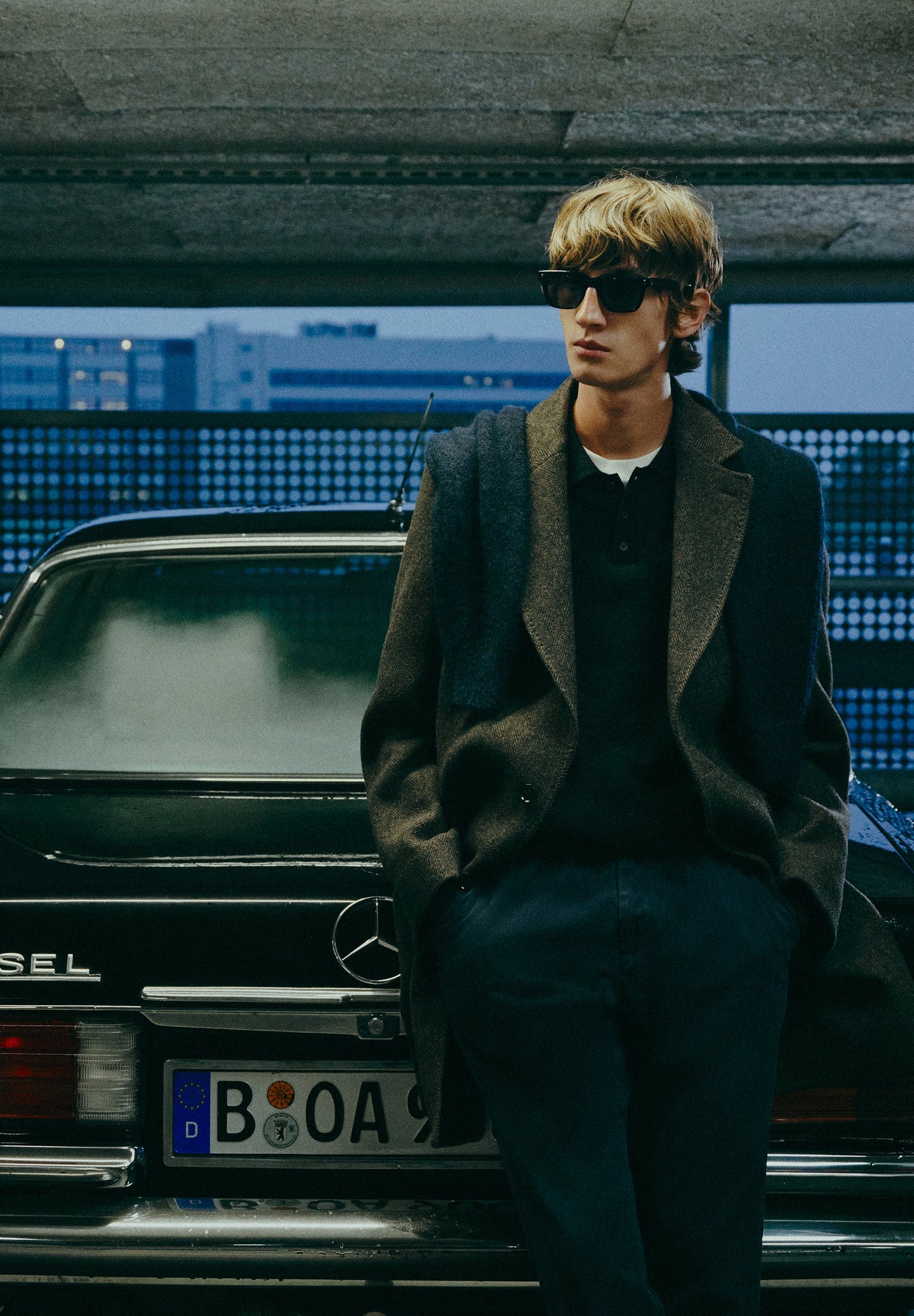 ABRIGO ESPIGA DE LANA