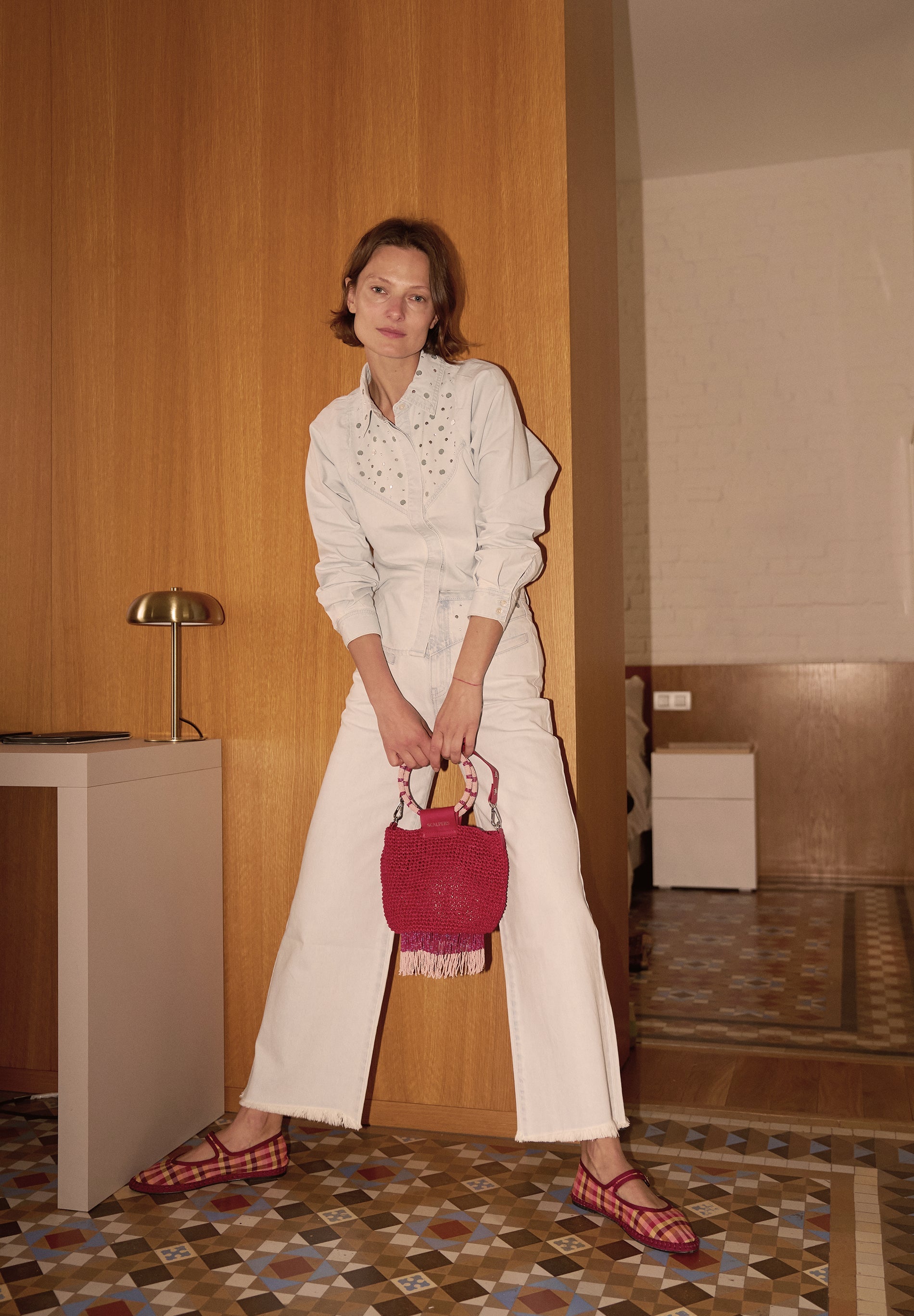 JEANS CULOTTE DETALLE TACHAS