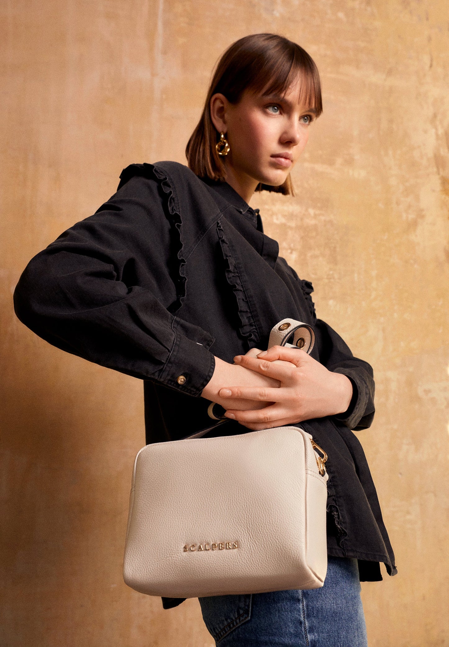 BOLSO BANDOLERA PIEL LISA