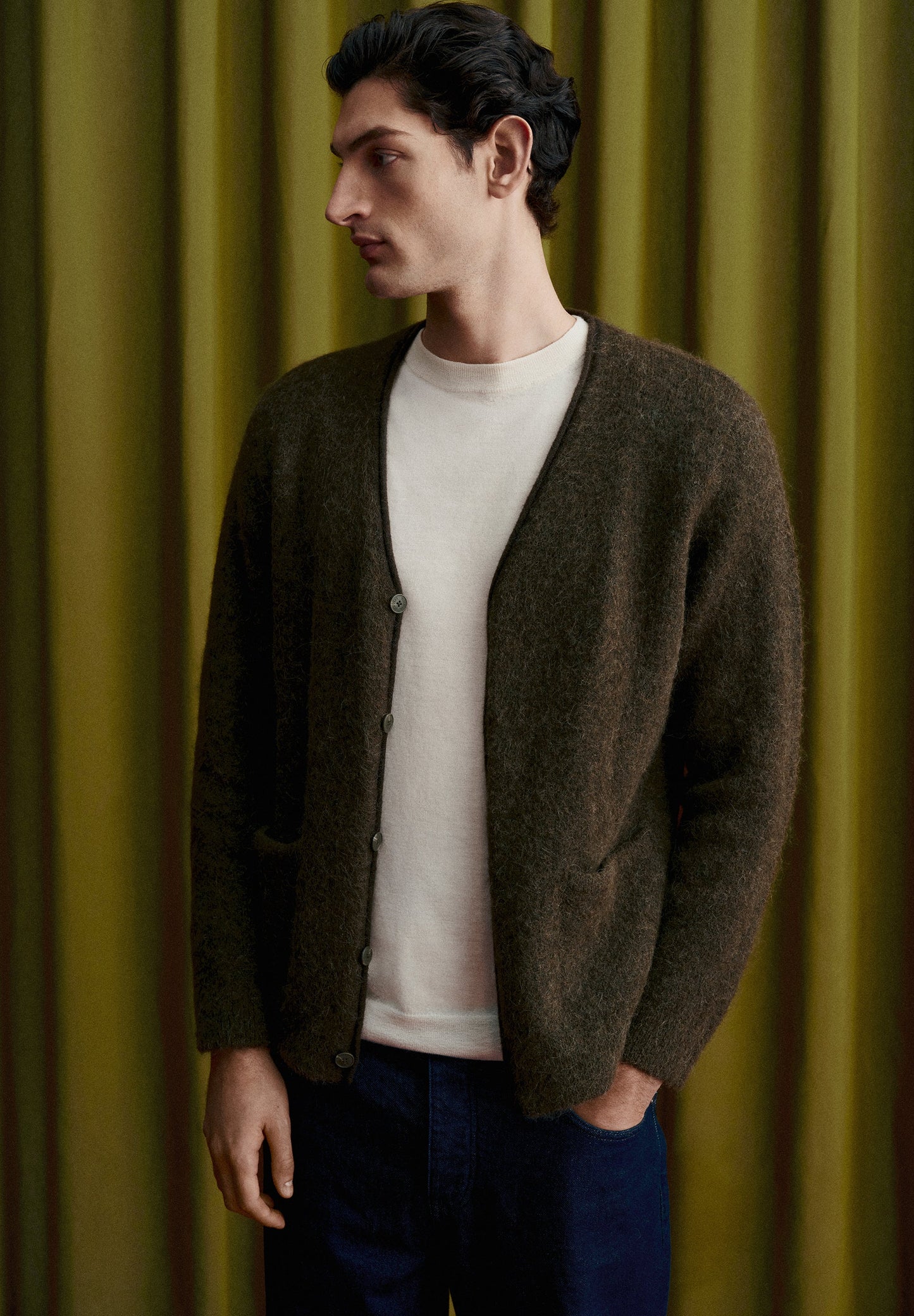 CARDIGAN CUELLO PICO ALPACA