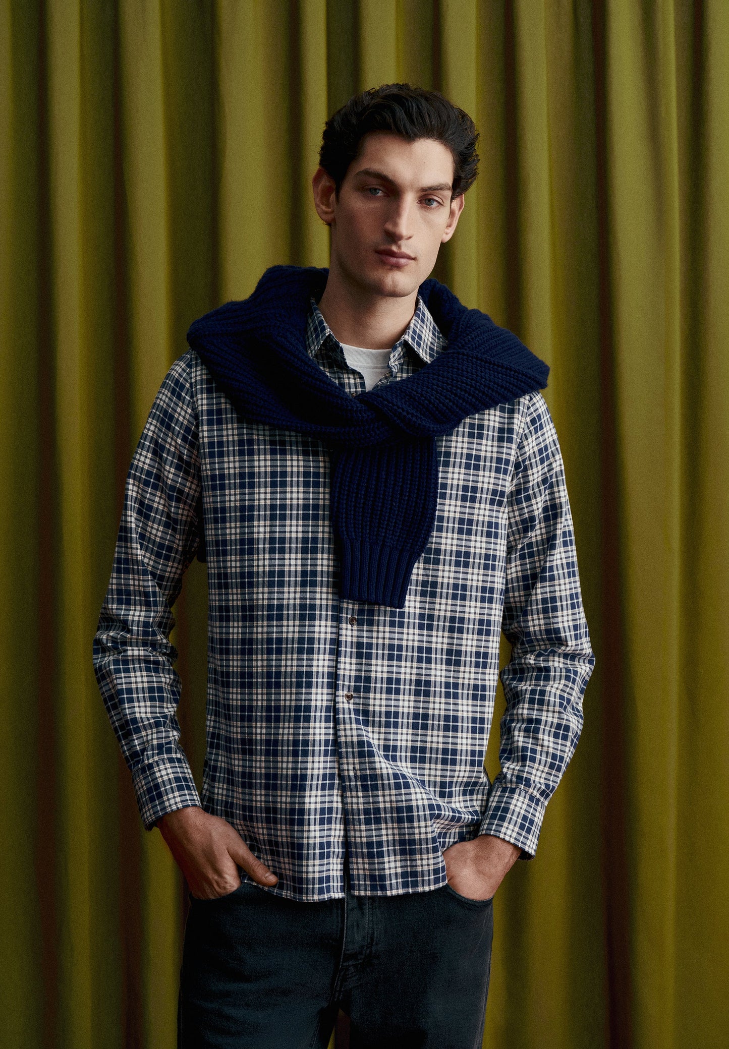 CAMISA ESTAMPADA CUADROS TARTÁN