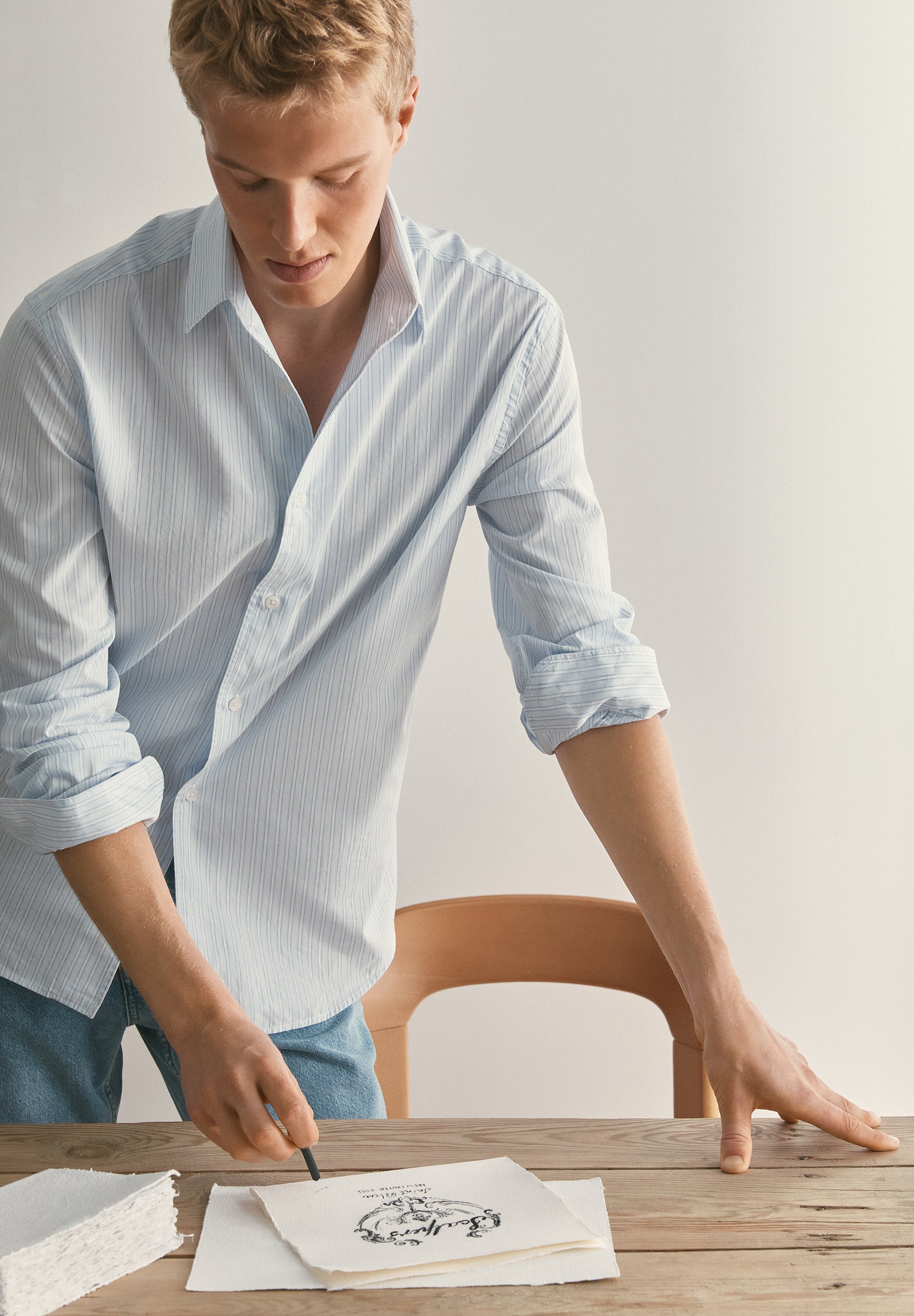 CAMISA POPELÍN DE ALGODÓN LIGERO