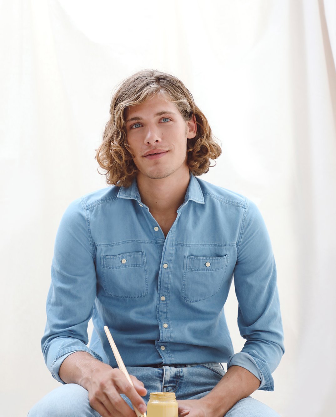 CAMISA DENIM BOLSILLOS