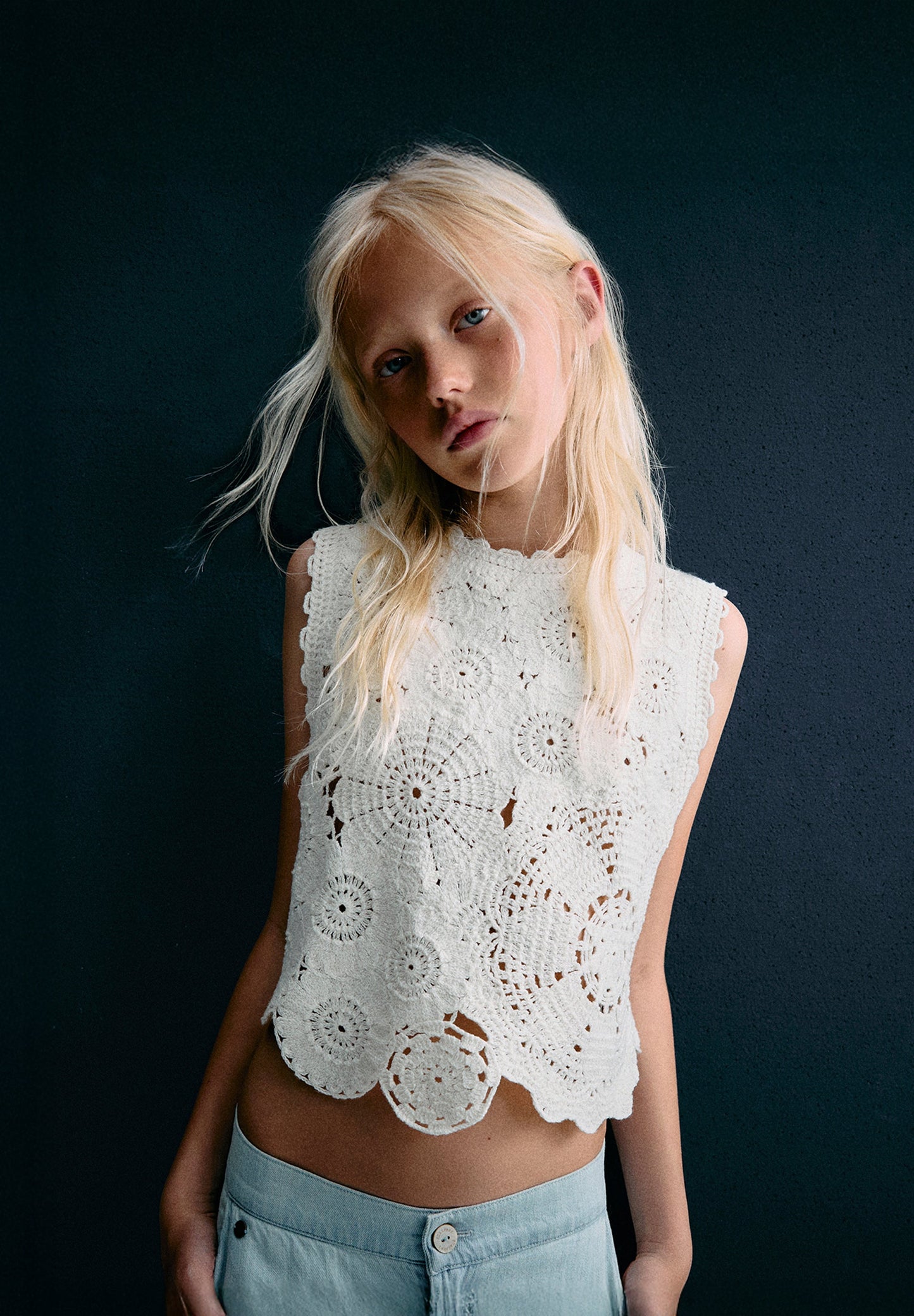 TOP CROCHET FLORES