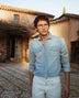 CAMISA DENIM BOLSILLOS TAPETA
