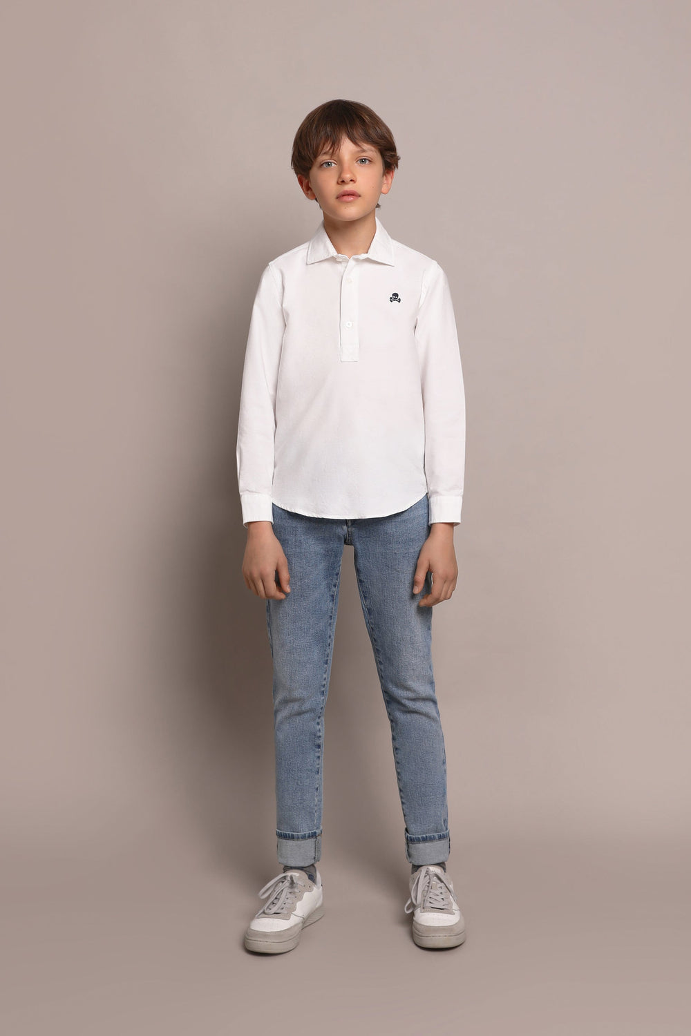 POLERA OXFORD CALAVERA CONTRASTE - Scalpers