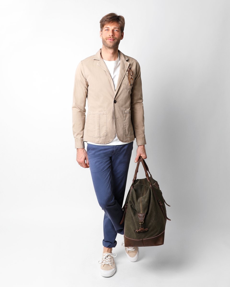 CASUAL CHINO PANTS BLUE
