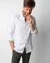 FANCY LINEN SHIRT SKYBLUE