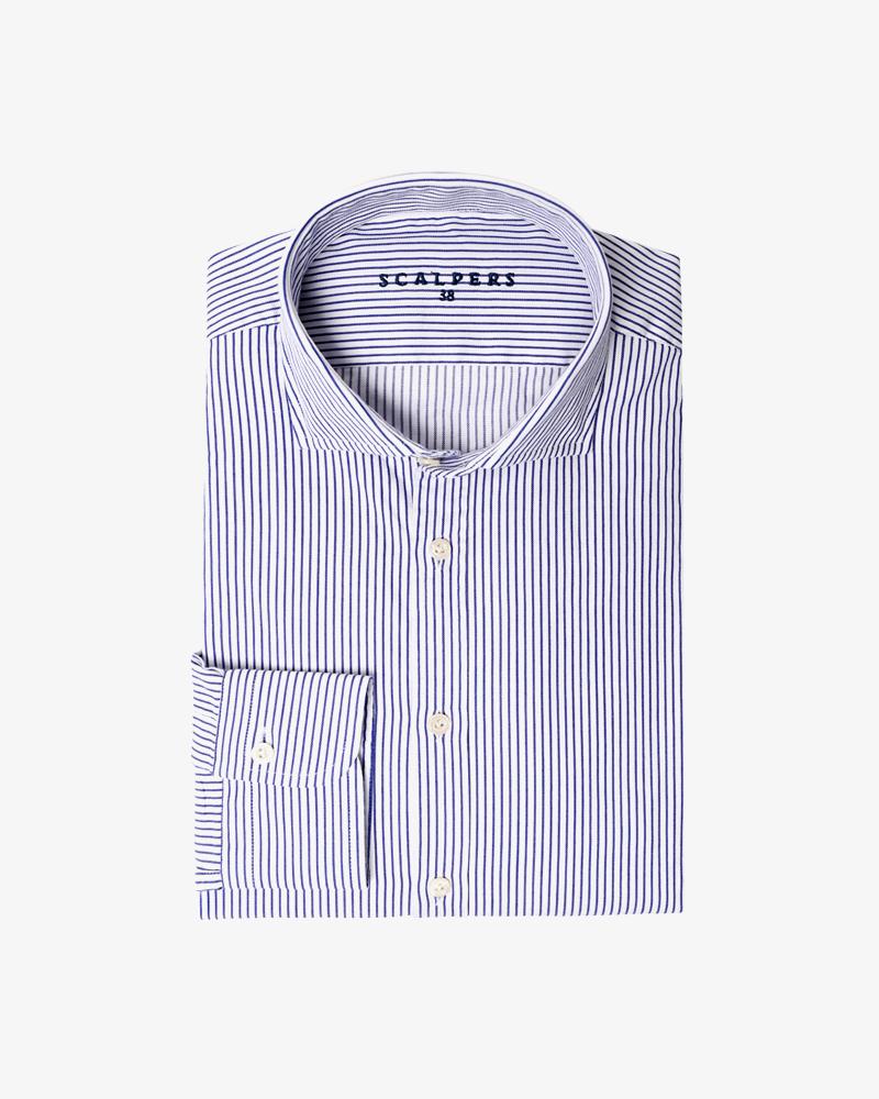 FANCY SHIRT NAVY STRIPES