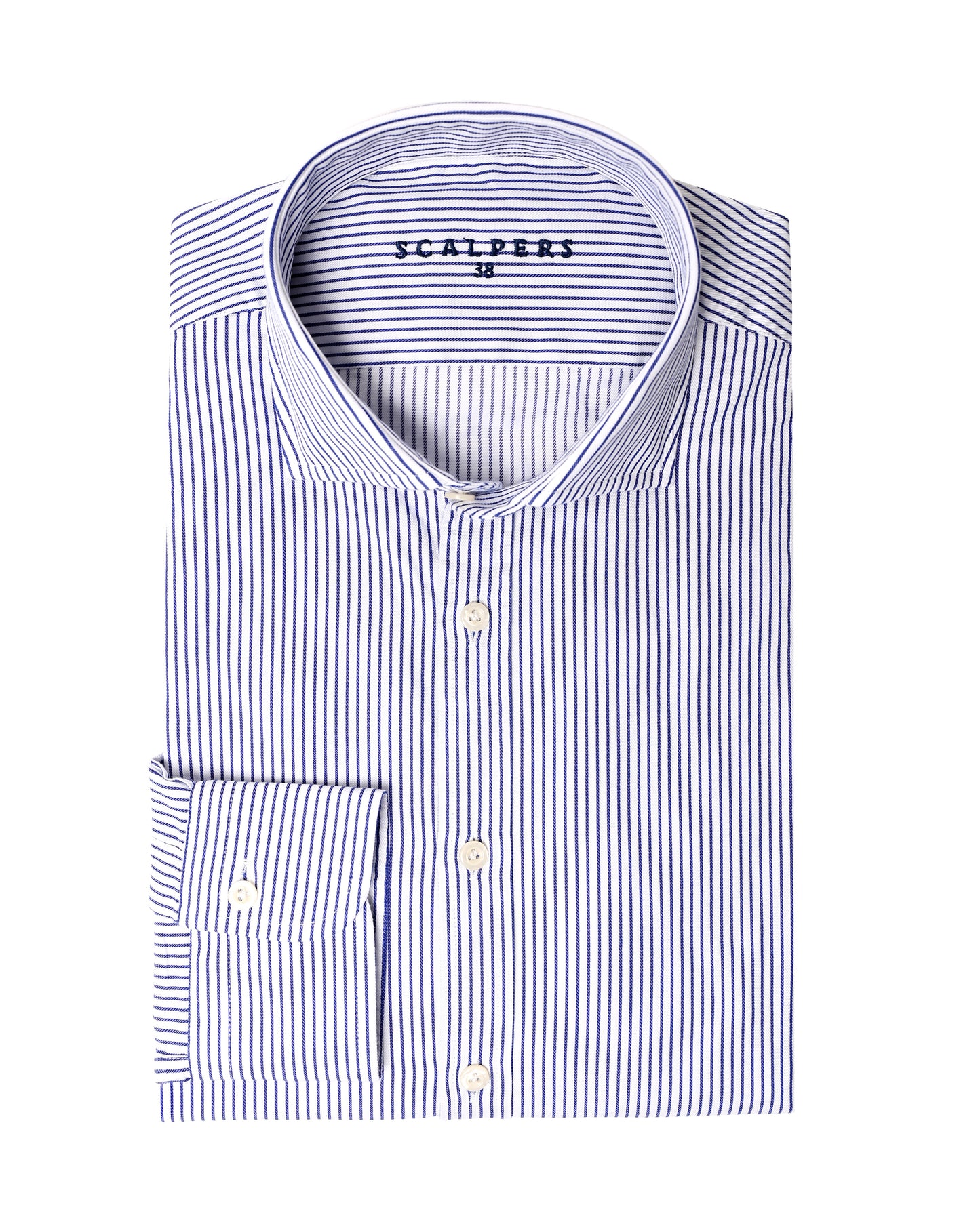 FANCY SHIRT NAVY STRIPES