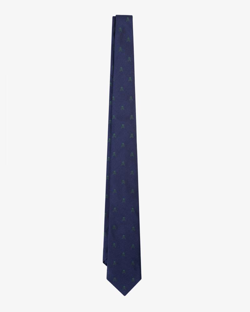 SKULL TIE DARK GREEN