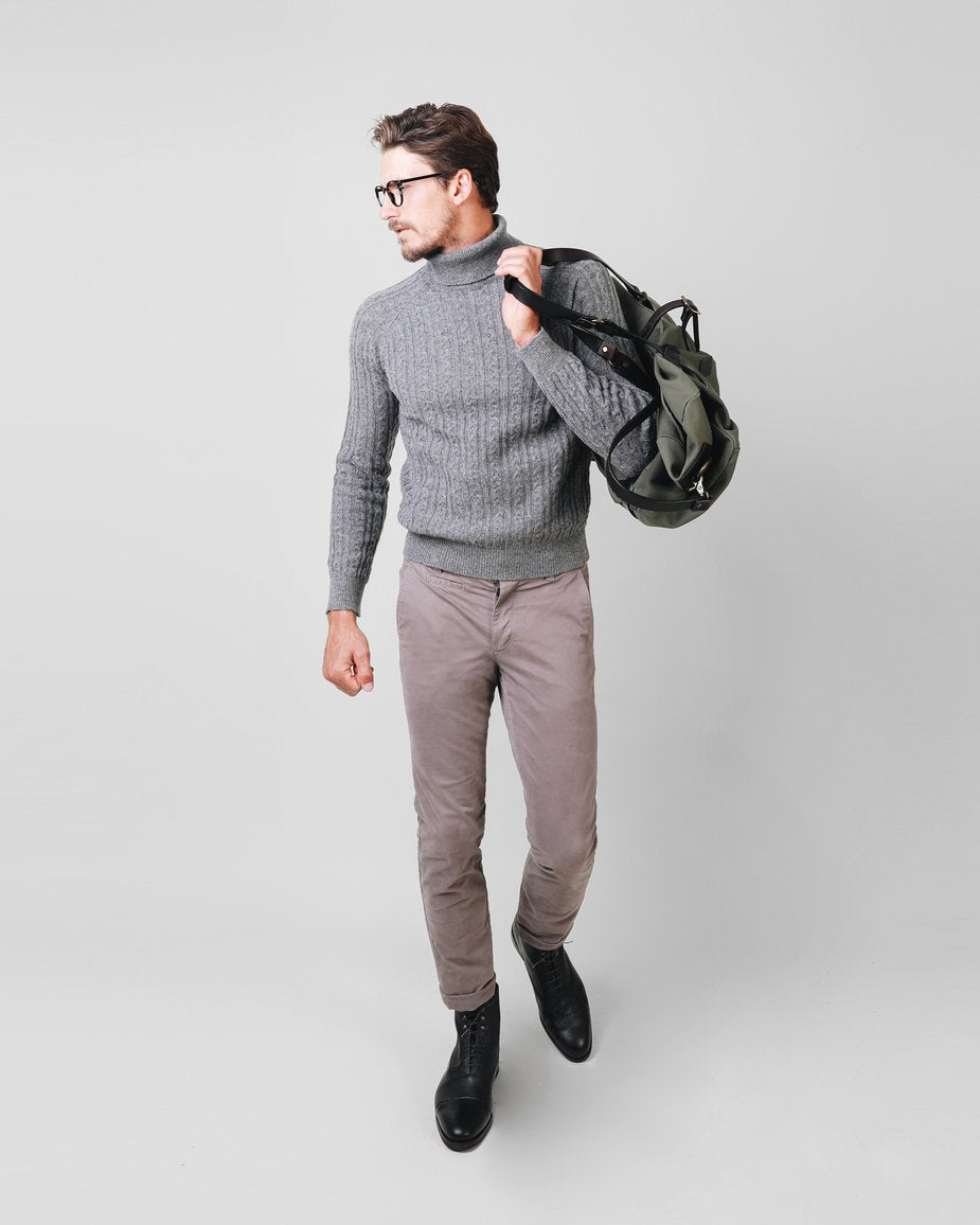 CASUAL CHINO PANTS TAUPE