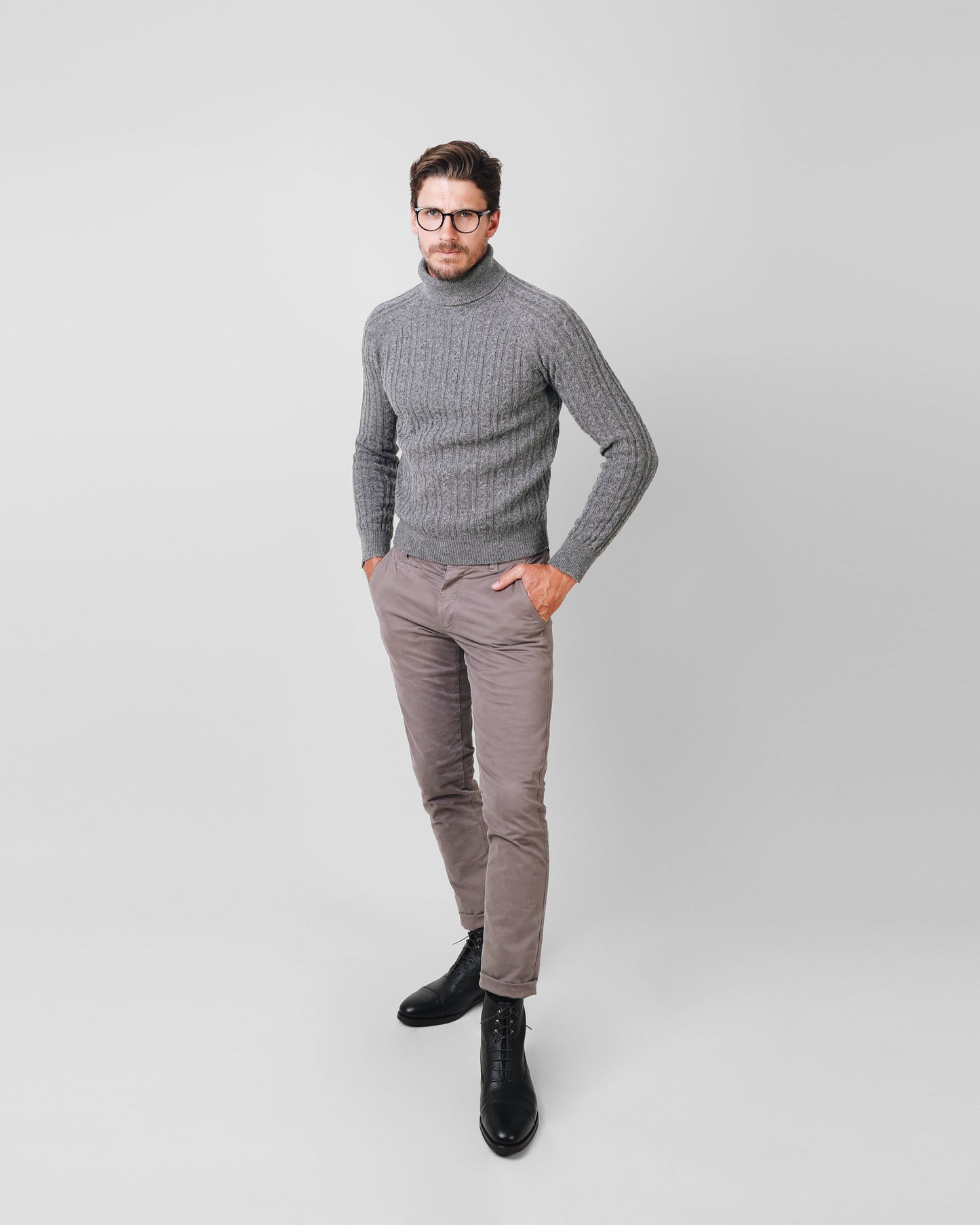 CASUAL CHINO PANTS TAUPE