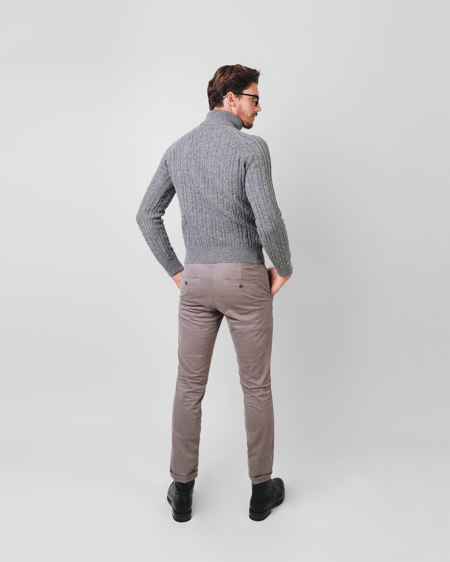 CASUAL CHINO PANTS TAUPE