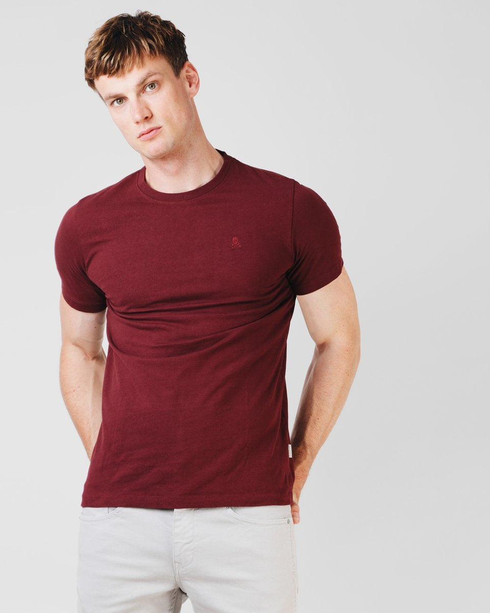SKULLTEE BURGUNDY