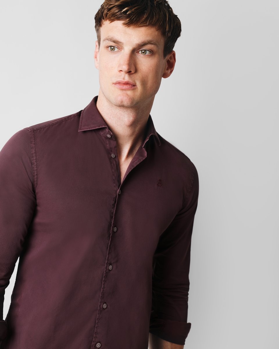 SEATLE K.SHIRT BURGUNDY