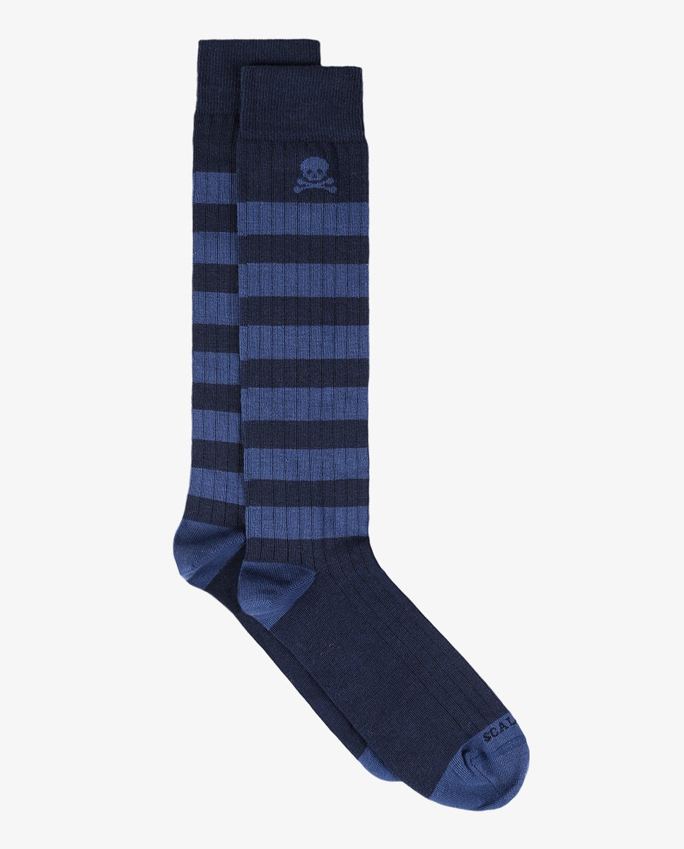 RUGBY SOCKS SKULL BLUE