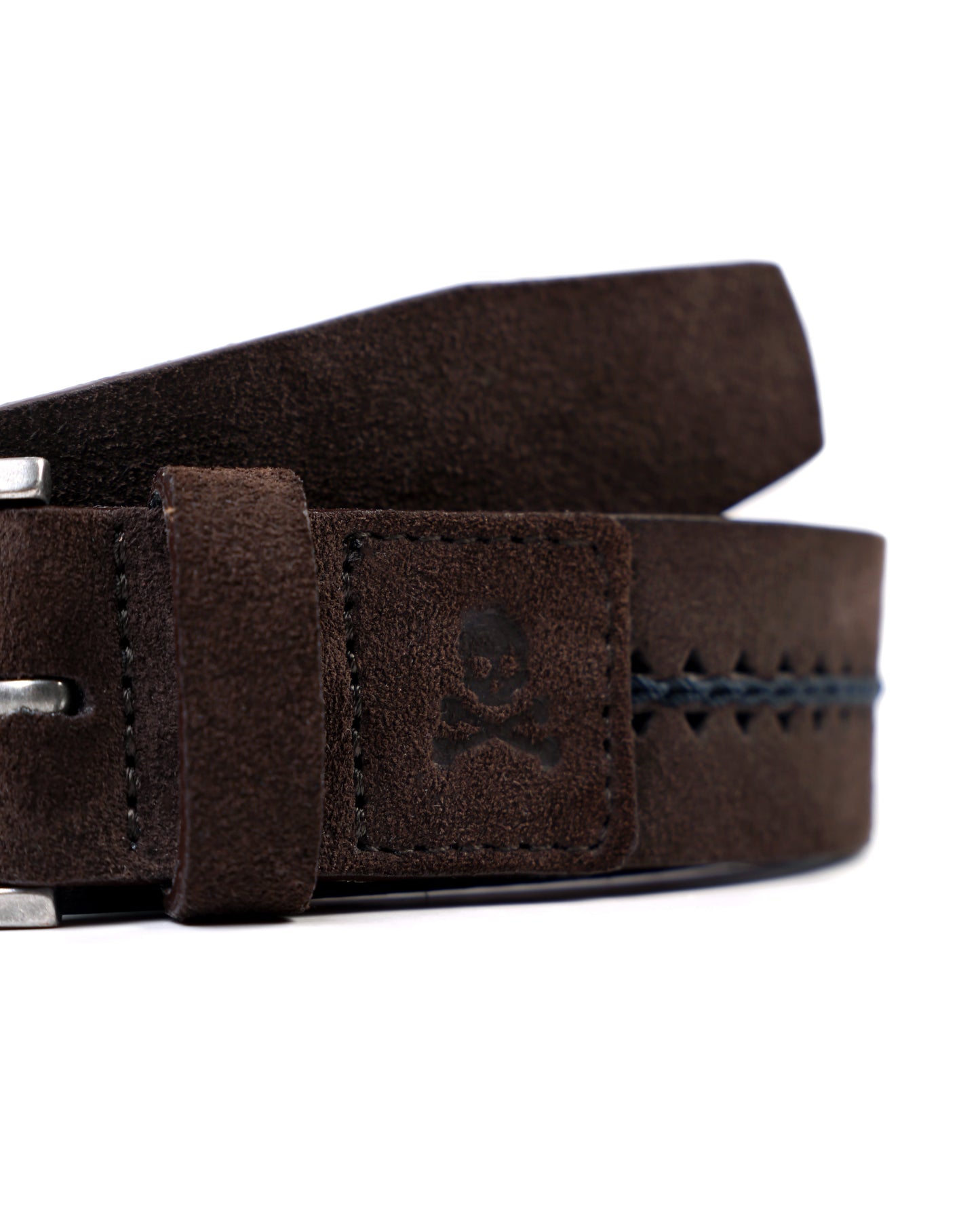 CHAIN STITCH BELT BROWN
