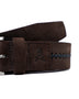 CHAIN STITCH BELT BROWN