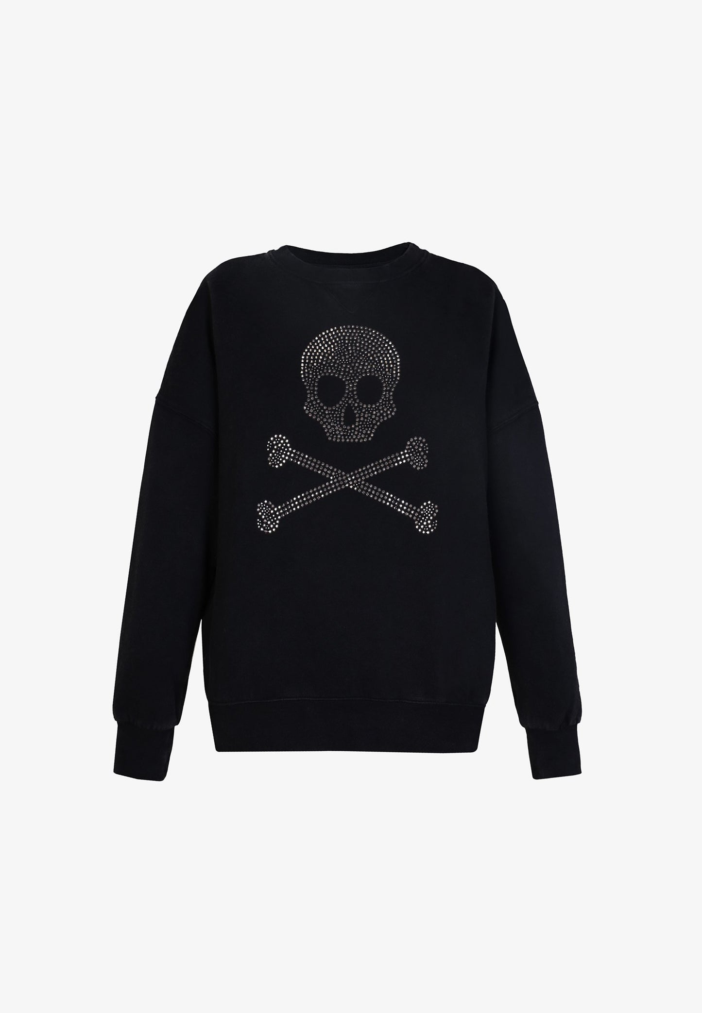 SUDADERA LOGO CALAVERA TACHUELAS