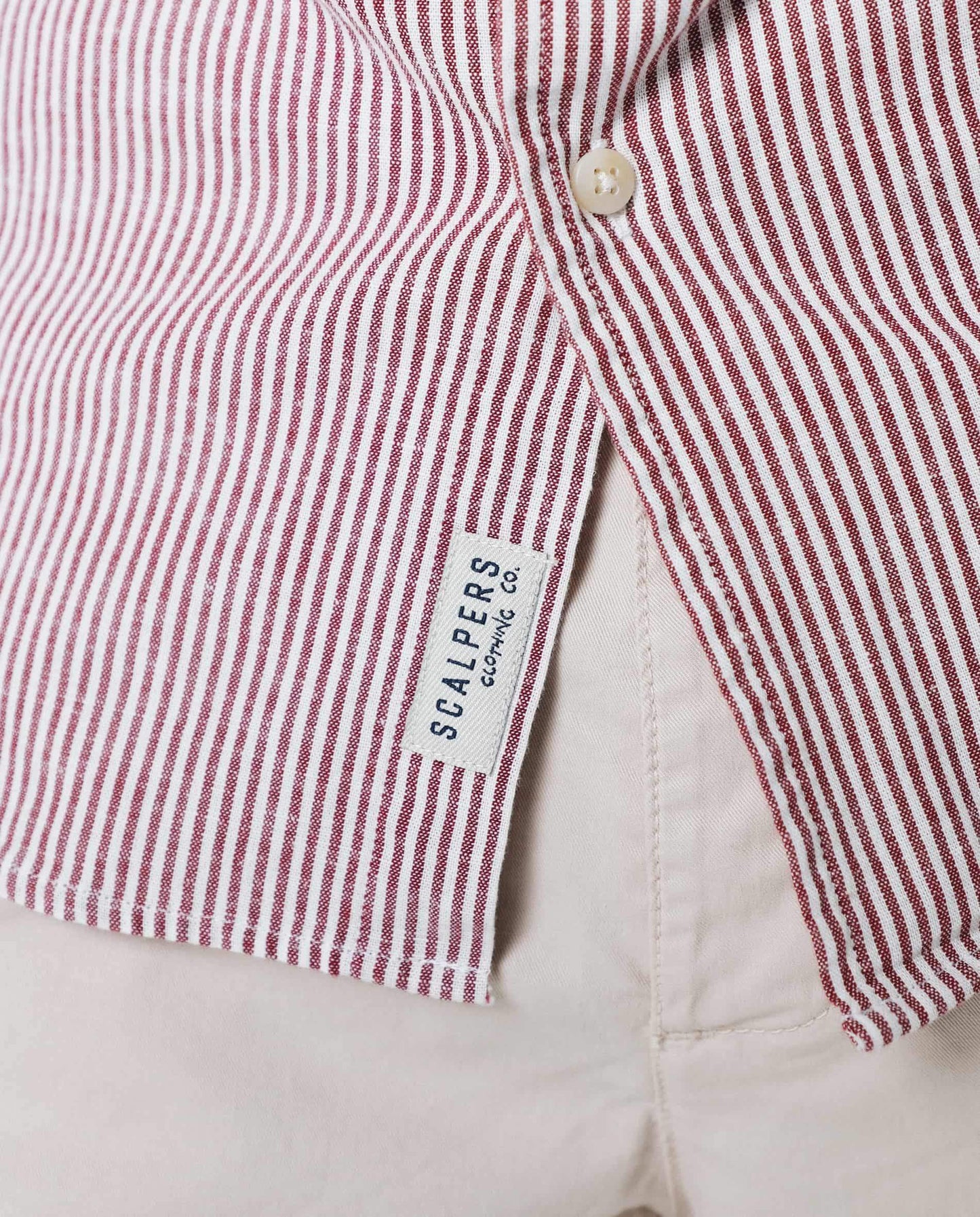 CAMISA RAYAS CUELLO MAO