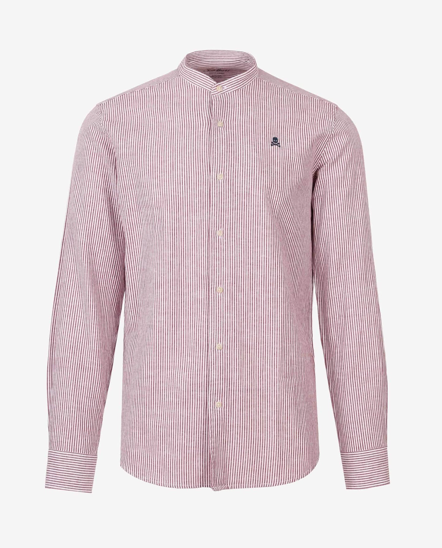 CAMISA RAYAS CUELLO MAO