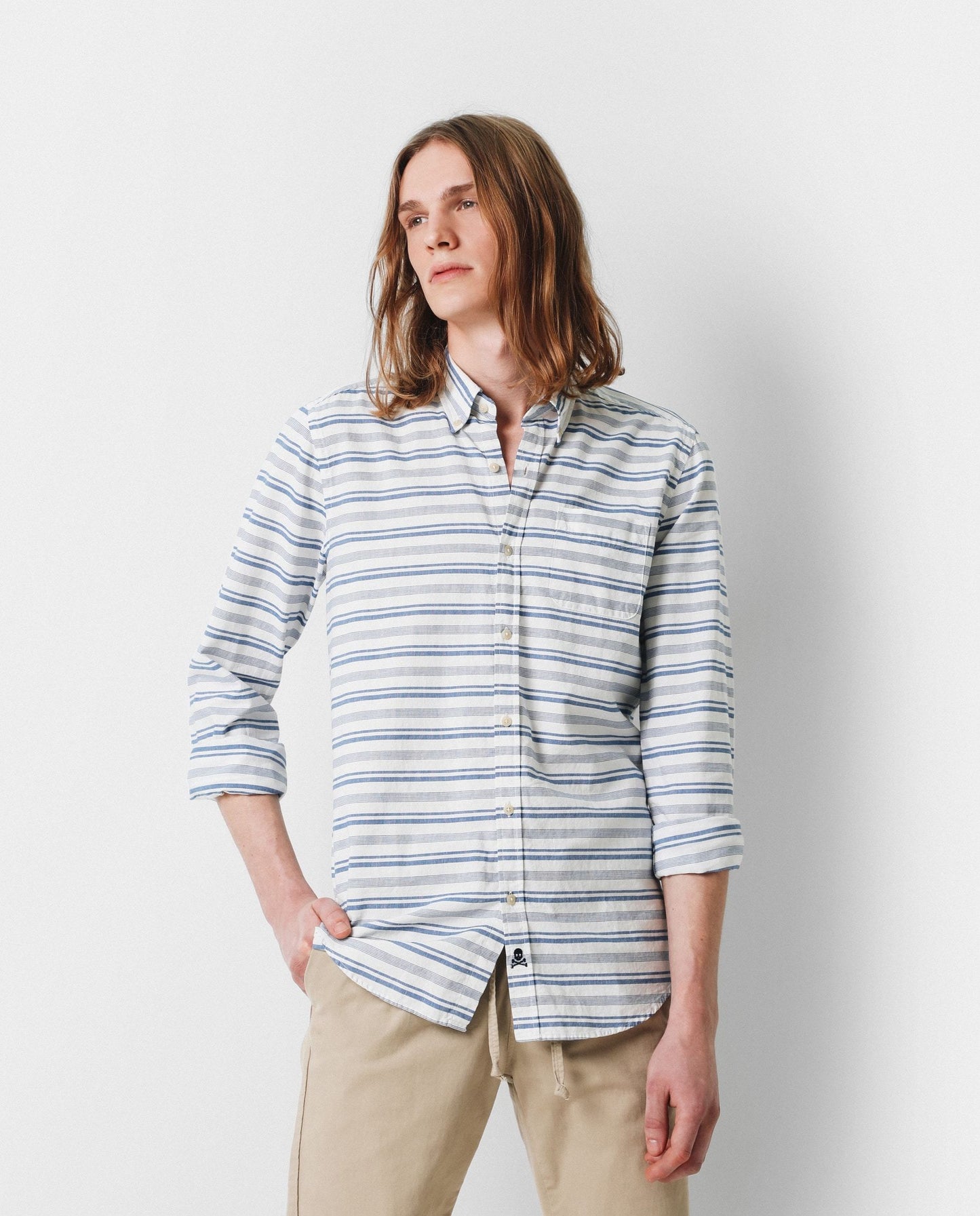 CAMISA RAYAS COMBINADAS