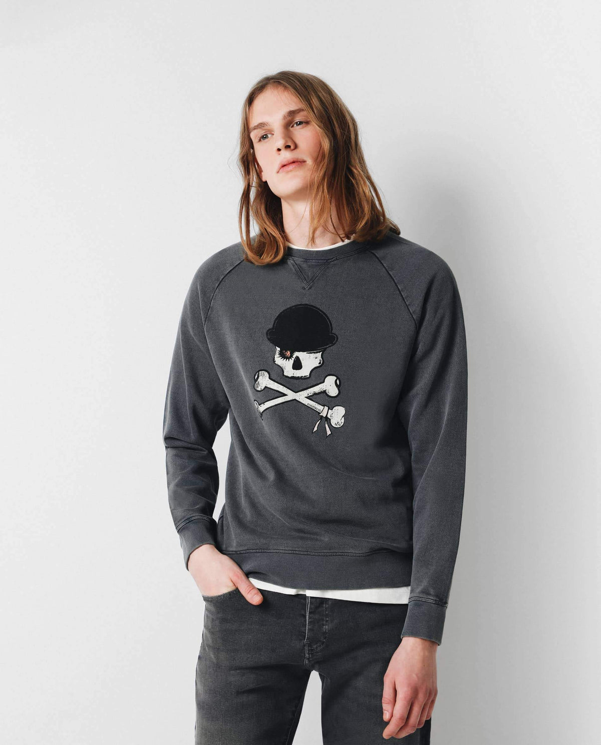 SUDADERA LAVADA PRINT
