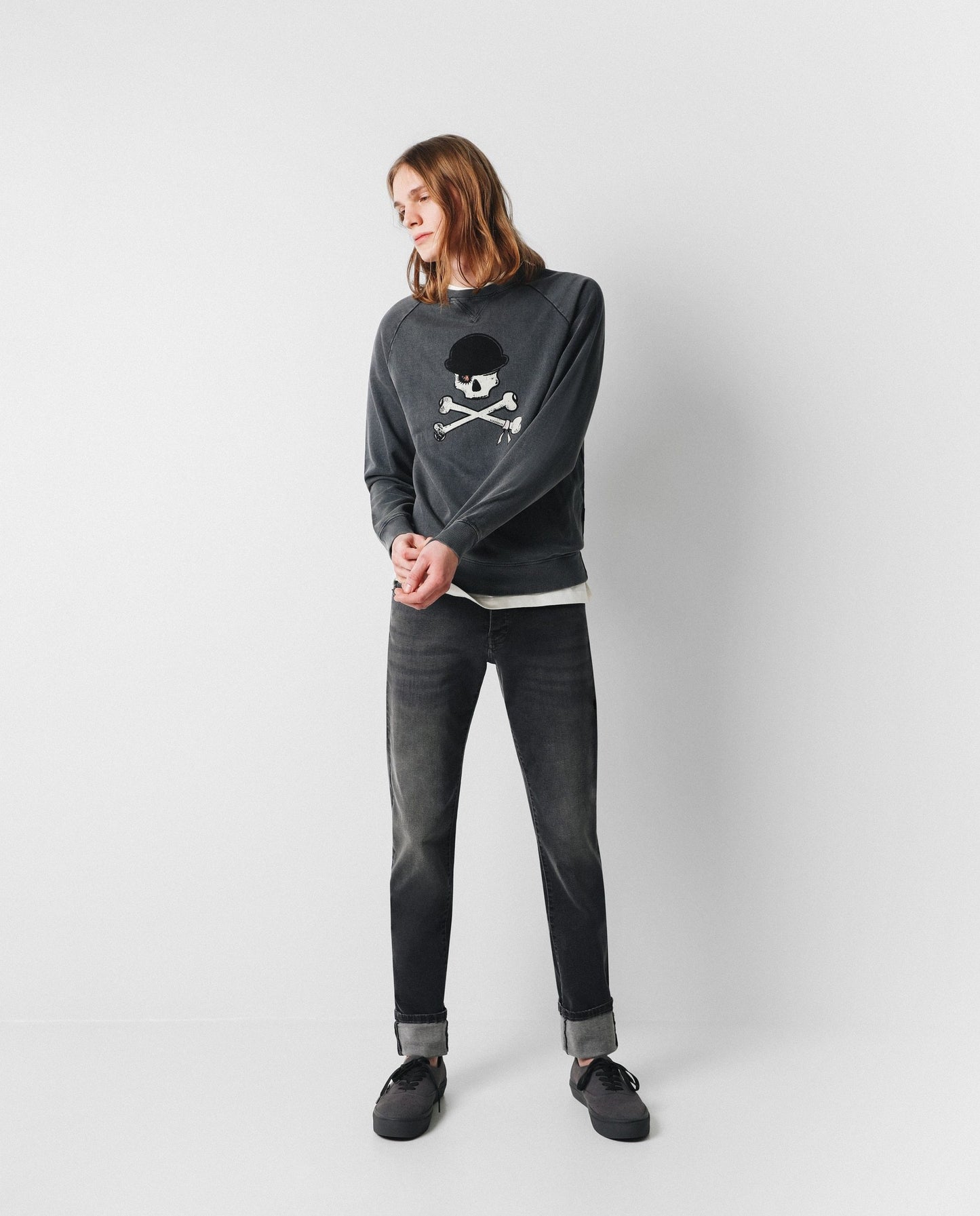 SUDADERA LAVADA PRINT