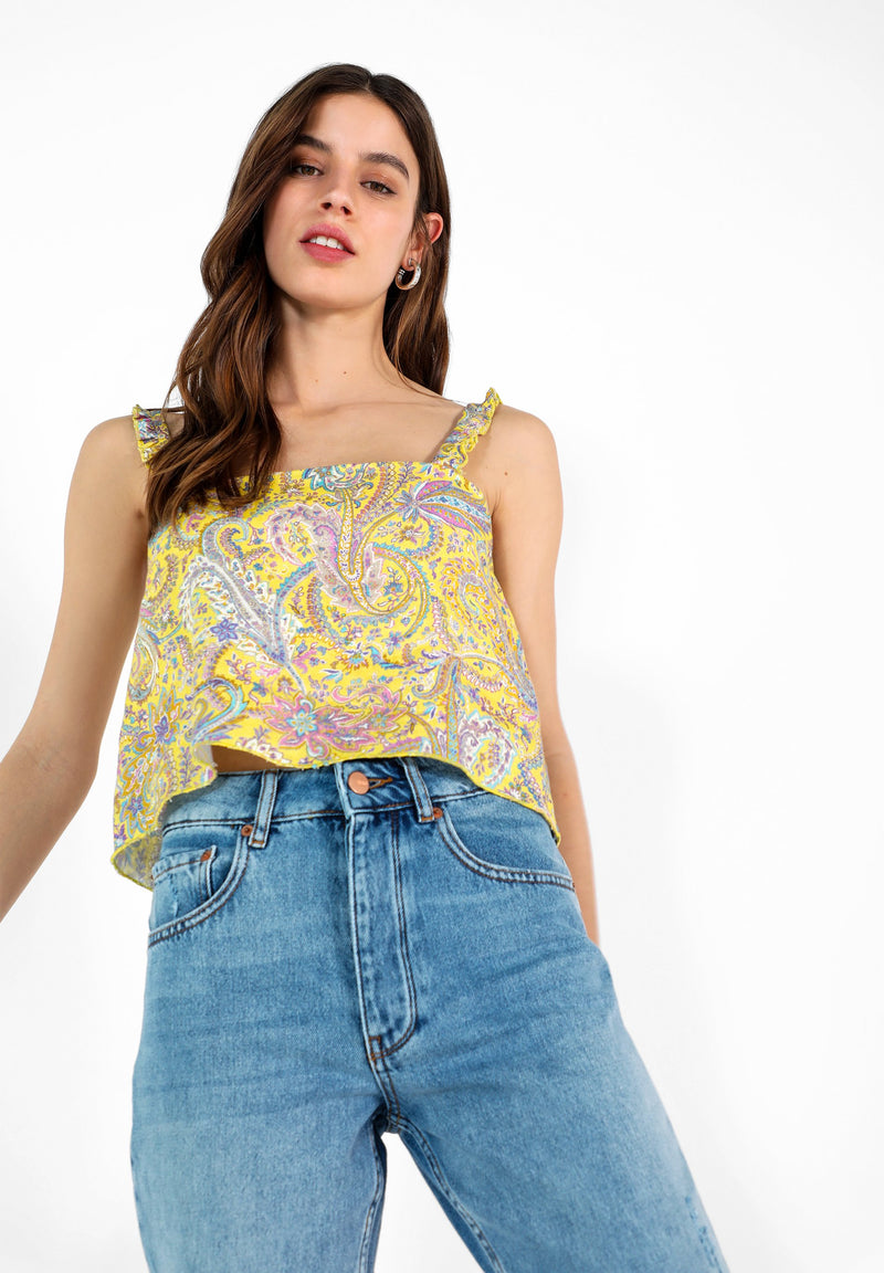 TOP LINO CROPPED