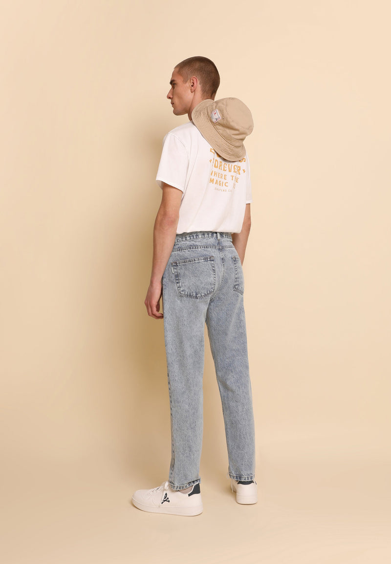 JEANS CROPPED LAVADOS