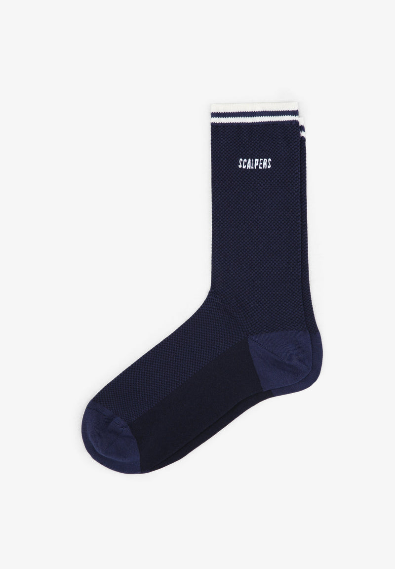 Calcetines Rayas Navy—